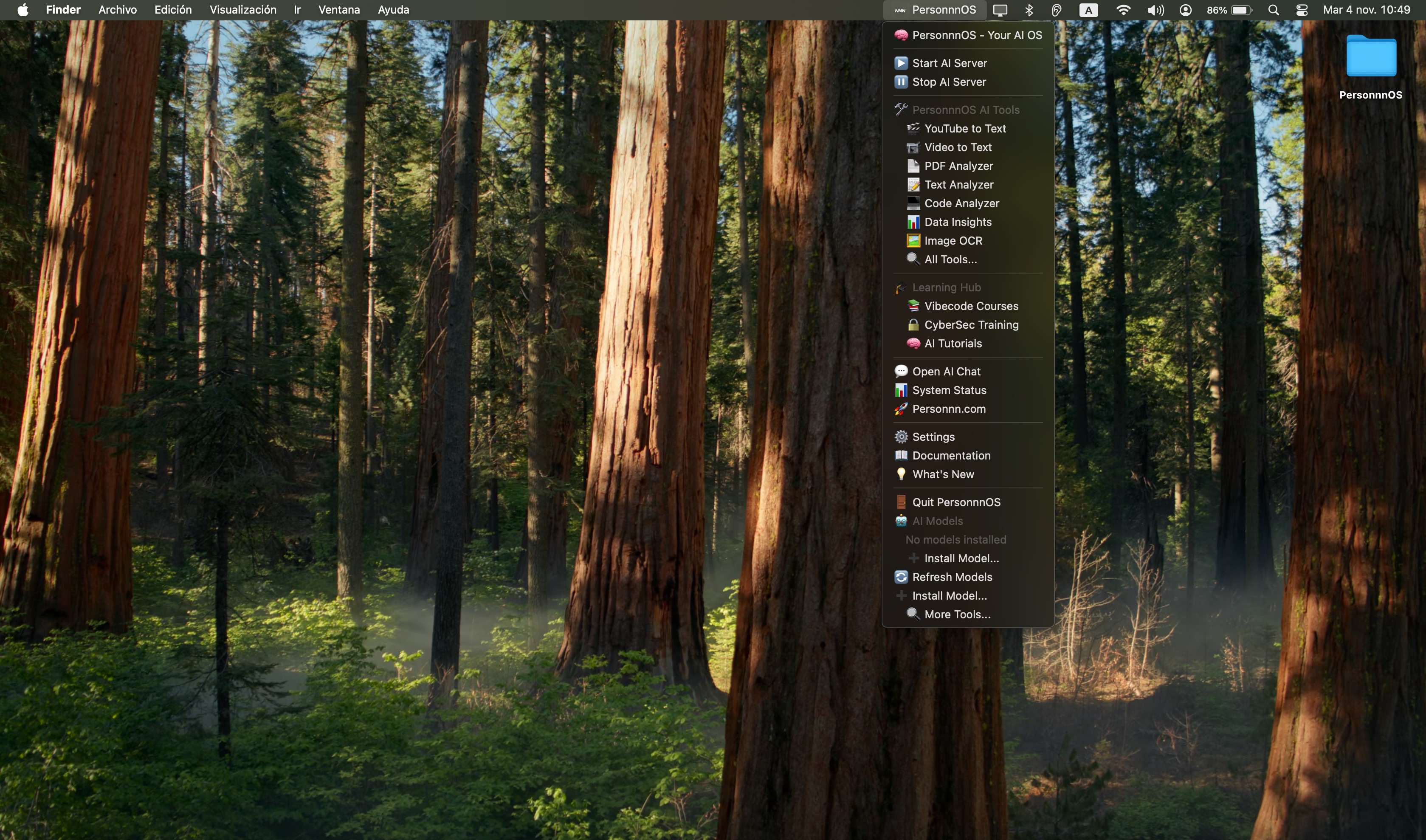 PersonnnOS Interface